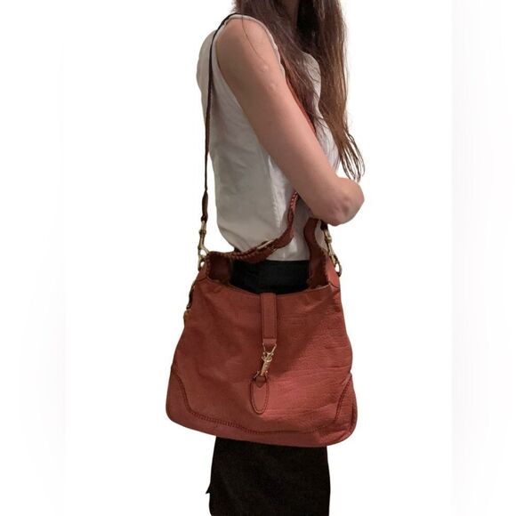 Gucci Tan Leather Bamboo New Jackie Bag With Piston Lock - Picture 13 of 15